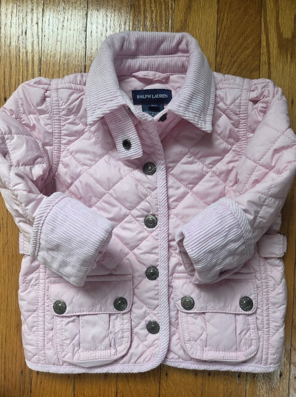 Ralph Lauren Quilted Barn Jacket- Pink 9M Baby Girl